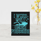 Scuba Diving - Funny Scuba Diver Gift Tank Top  カード (黄色い花)