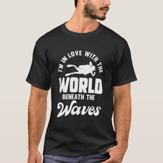Scuba Diving Ocean Open Water Scuba Diver Underwat Tシャツ (正面)