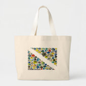 Scubadorableのダイバーは印を付けます ラージトートバッグ (正面)