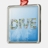 Scubadorableの飛び込み メタルオーナメント (左)