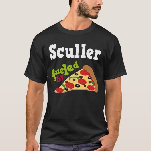 Sculler (おもしろいな)ピザTシャツ Tシャツ (正面)