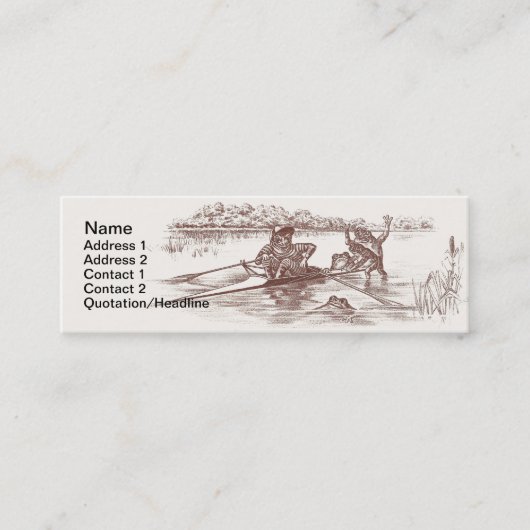 Scullingのカエル スキニー名刺 (正面)