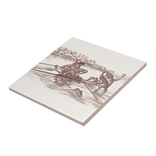 Scullingのカエル タイル (側面)