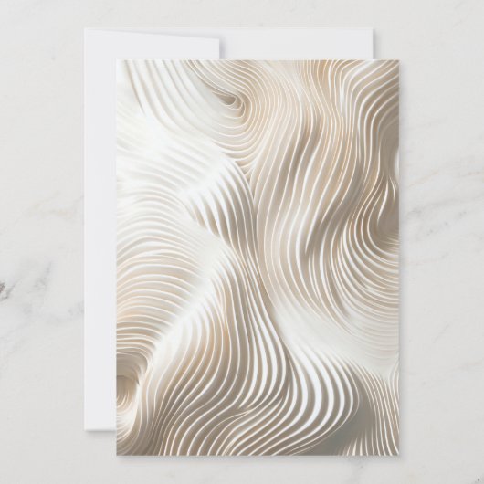 Sculpted ivory twig wedding 招待状 (裏面)