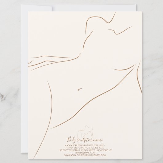 Sculpting Beauty Massage Body Contouring Brochure (裏面)