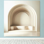 Sculptural Arch Alcove キャンバスプリント (インサイチュ (ウッドフロア))