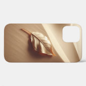 Sculptural Gold Leaf on Dune Background Minimalist Case-Mate iPhoneケース (裏面 (横))