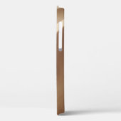 Sculptural Gold Leaf on Dune Background Minimalist Case-Mate iPhoneケース (裏面 / 左)