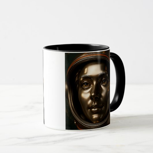 Sculpture femme futuriste マグカップ (正面右)