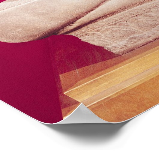 Sculpture of Brahma with four faces 2 ポスター (角)