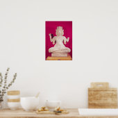 Sculpture of Brahma with four faces 2 ポスター (キッチン)