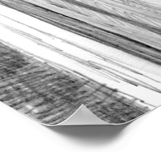 Sculpture of castle Pencil Art  ポスター (角)