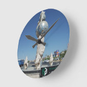 Sculpture to the marine inhabitants  ラウンド壁時計 (傾斜)