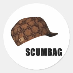 Scumbagスティーブの帽子のミーム ラウンドシール