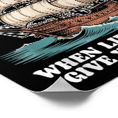 Scurvy When Life Doesnt Give You Lemons Funny Frui ポスター (角)