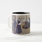 ScutariのフィレンツェNightingalの詳細の病院 ツートーンマグカップ (正面左)