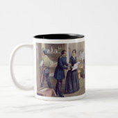 ScutariのフィレンツェNightingalの詳細の病院 ツートーンマグカップ (左)