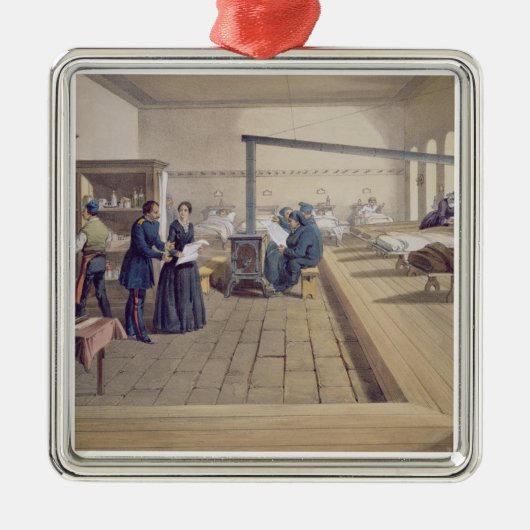ScutariのフィレンツェNightingalの詳細の病院 メタルオーナメント (正面)