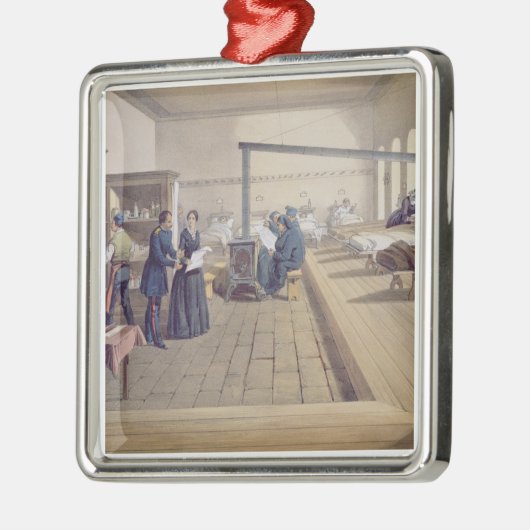ScutariのフィレンツェNightingalの詳細の病院 メタルオーナメント (左)