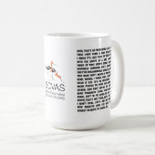 SCVAS Mug:会話の両面 コーヒーマグカップ (正面右)