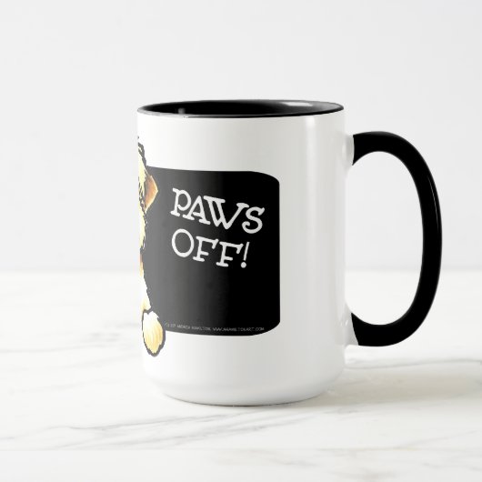 SCWT 保護 Wheaten Terier Paws Off マグカップ (右)