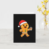 Scy And Caffeinated Coffee Men Women Gingerbread C カード (黄色い花)
