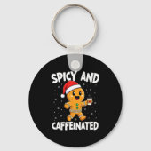 Scy And Caffeinated Coffee Women Gingerbread Chris キーホルダー (正面)