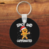 Scy And Caffeinated Coffee Women Gingerbread Chris キーホルダー (正面)