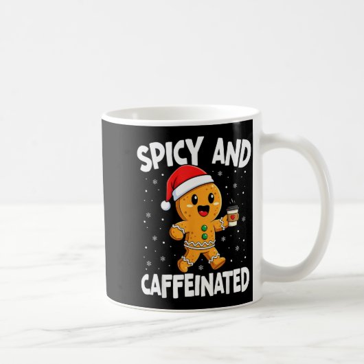Scy And Caffeinated Coffee Women Gingerbread Chris コーヒーマグカップ (右)
