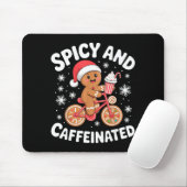Scy And Caffeinated Gingerbread Funny Coffee Chris マウスパッド (マウス)