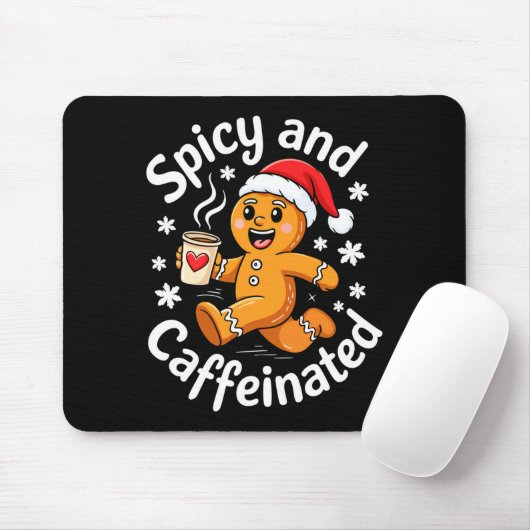 Scy And Caffeinated Shirt Men Women Gingerbread Ch マウスパッド (マウス)