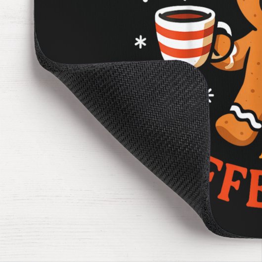 Scy Gingerbread Caffeinated Funny Coffee Lover Chr マウスパッド (コーナー)