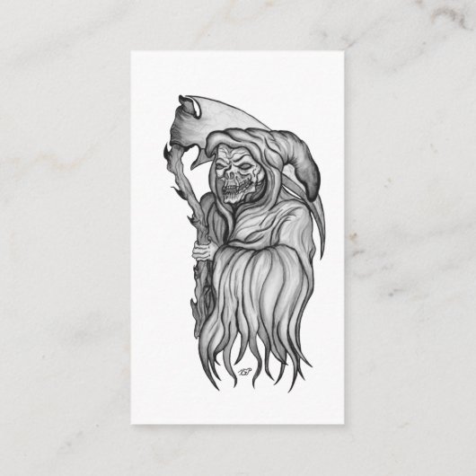 Scythe man – 死,死神の名刺 名刺 (裏面)