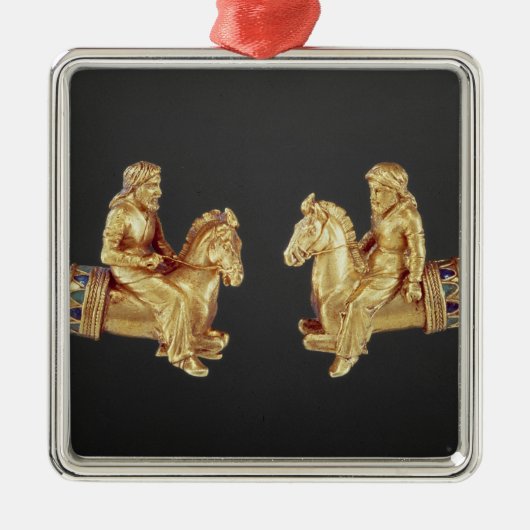 Scythianの騎手の形の首のリングや輪 メタルオーナメント (正面)