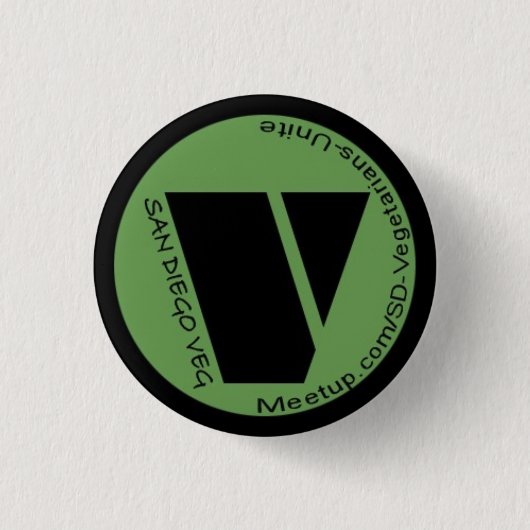 SDのベジタリアンは結合します! ボタン 缶バッジ (正面)