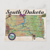 SD州マップ ポストカード (正面)