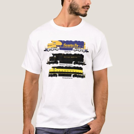 SD40ディーゼル電気機関車ポスター Tシャツ (正面)