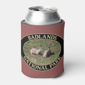 SD Can CのBadlands National Parkでプレーリードッグ 缶クーラー (缶正面)