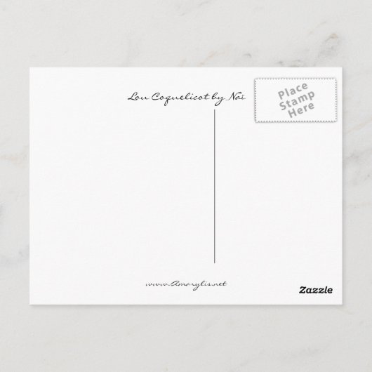 SD_LouCoquelicot ポストカード (裏面)