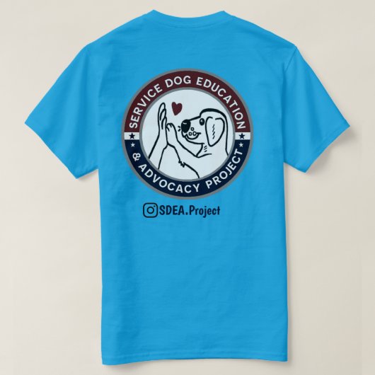 SDEAをサポート Tシャツ (デザイン裏面)