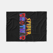 Sder Brother Shirt Birthday Family Funny Halloween フリースブランケット (正面(横))