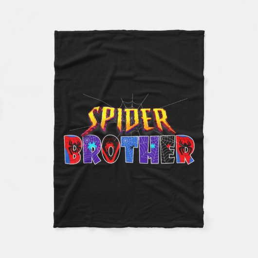 Sder Brother Shirt Birthday Family Funny Halloween フリースブランケット (正面)