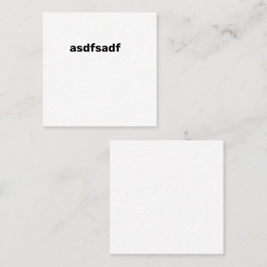 sdfsdf正方形名刺 スクエア名刺 (正面/裏面)