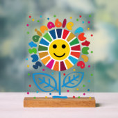 SDGエグゼクティブデスクサイン – ESG Office Motivator アクリルサイン (ニュートラル)