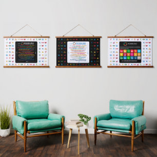 SDGデコ地球に優しールfor Home, Office & Classroom 吊り下げ型タペストリー