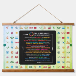 SDGデコ地球に優しールfor Home, Office & Classroom 吊り下げ型タペストリー