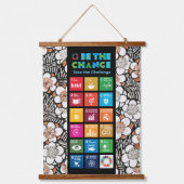 SDGデコ地球に優しールfor Home, Office & Classroom 吊り下げ型タペストリー (正面)