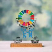 SDG Executive Desk Sign- ESG Office Motivator アクリルサイン (ニュートラル)