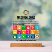 SDG Executive Desk Sign- ESG Office Motivator アクリルサイン (ニュートラル)