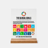 SDG Executive Desk Sign- ESG Office Motivator アクリルサイン (正面)
